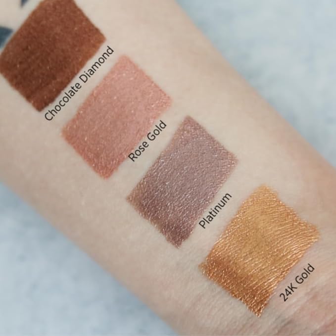 dome BEAUTY Eye Jewels 24-Hour Eye Shadow Vegan, Cruelty-Free Long-Lasting Cream Eyeshadow, Radiant Finish Eye Makeup for All Skin Tones, Easy-to-Blend, Smudge-Proof, Platinum .15 fl oz