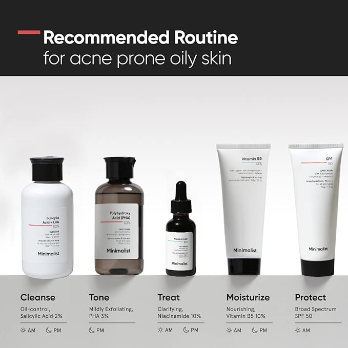 Minimalist 2% Salicylic Acid Face Wash for Oily, Acne Prone Skin | Anti Acne Face Wash With LHA & Zinc | Sulphate free Gentle BHA Liquid Exfoliant | For Women & Men | 3.4 Fl Oz / 100 ml