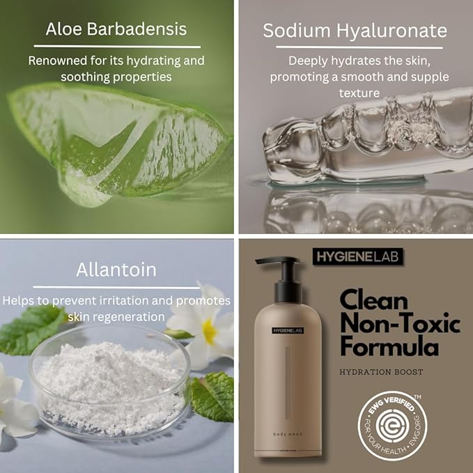 Men's Ultimate Shower Trio – EWG Verified Body Wash + Shampoo + Conditioner (All are 10 oz) – Sulfate/Paraben-Free, Gentle for All Skin & Hair Types