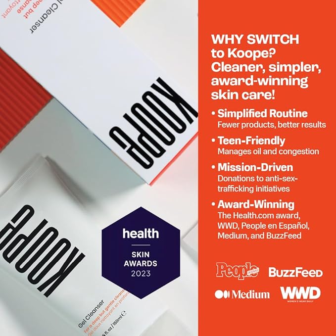 Koope Milk Face Wash, Cleanser For All Skin Types, Ultra-Creamy, Makeup Remover, with Centella, Aloe, Amino Acids and Grape Seed Oil. Free from Parabens, Sulphates & Fragrances, Vegan, 5.0 FL OZ