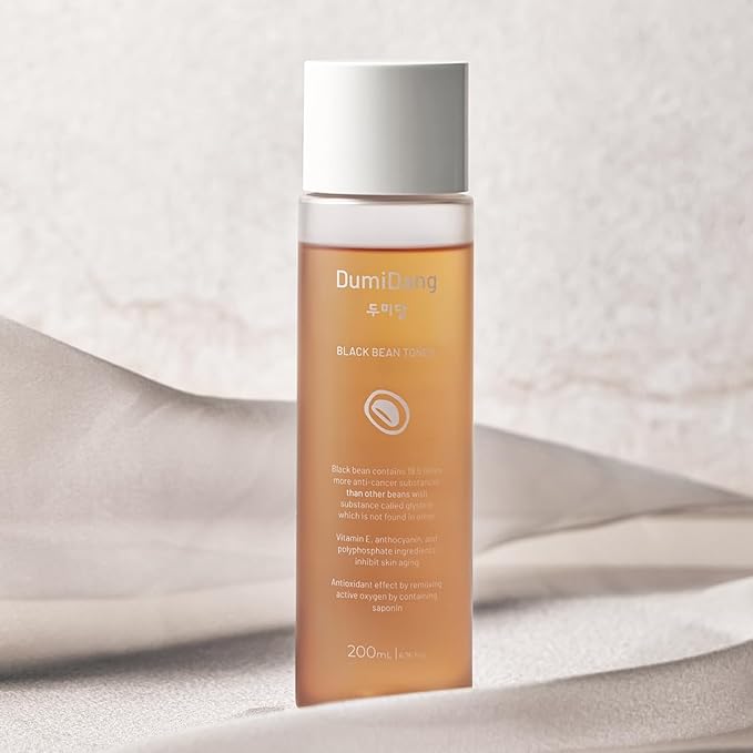 Black Bean Essence Toner - Korean Traditional Vegan Skincare Formula, Anti-Aging &Youthful Skin with Fermented Black Bean Extract, 200mL | 6.75fl. oz.