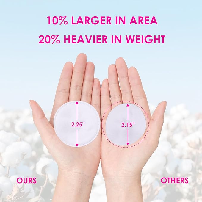 600 PCS Cotton Rounds – 100 Count (Pack of 6) - Soft, Absorbent, Face Pads for Makeup Removal, Skincare, Skin Care and Facial Cleansing - Lint Free