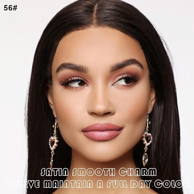 evpct 2Pcs Nude Pink Matte Lip Liner and Lipstick Combo Set for Women, Nude Lip Combo Set Liquid Lips Stick Gloss and Lipliner Stains Set Long Lasting Waterproof, Lips Makeup Pack 24 Hours originale