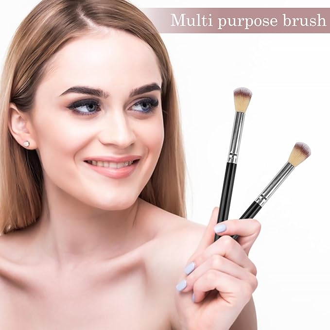 Lash Shampoo Brushes 40Pcs Fluffy Wash Extension Cleaning Bath Makeup Eyelash Eyeshadow Brush Set