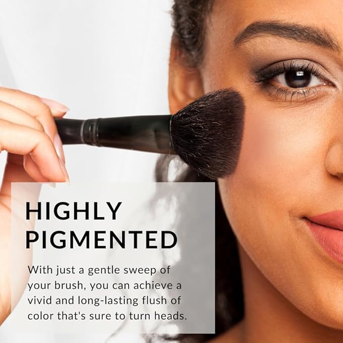 Color Pro Blush by Flori Roberts, Pressed Powder Blush with Buildable Coverage, Complexion Enhancing Makeup