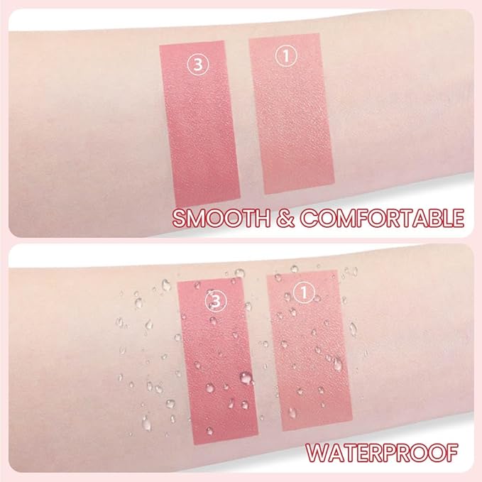 BINGBRUSH Crayon Matte Longwear Lipstick Pack Set,Moisture Smooth Color Stick Ultimate Lip Crayon for Makeup Collection - Waterproof Velvet Lipgloss (2pcs 01#&03#, 2 Count (Pack of 1))