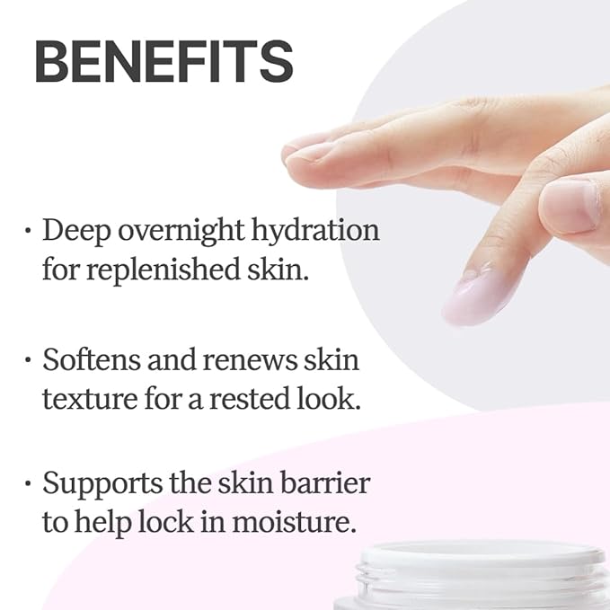 Gentle Peach Blossom Overnight Mask l Vitamin C, Rejuvenating, Hydrating l Product of Korea - 1.69 fl. Oz