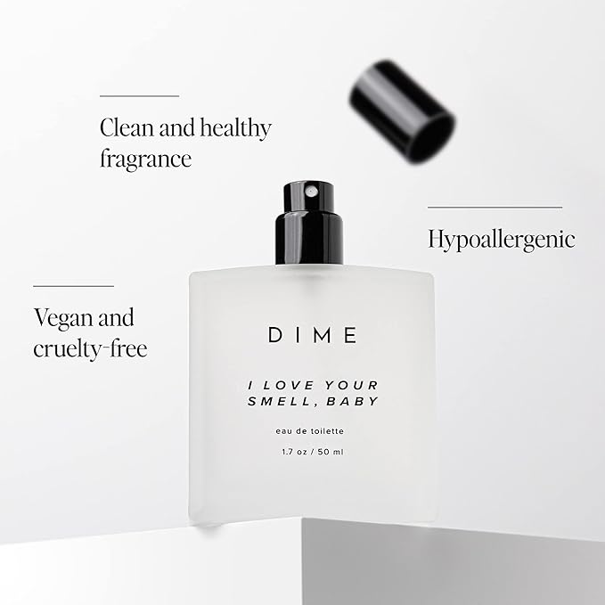 Dime Beauty Perfume I Love Your Smell, Baby, 1.7 oz / 50 ml - Sweet Floral Scent, Hypoallergenic, Clean Perfume, Eau de Toilette For Women