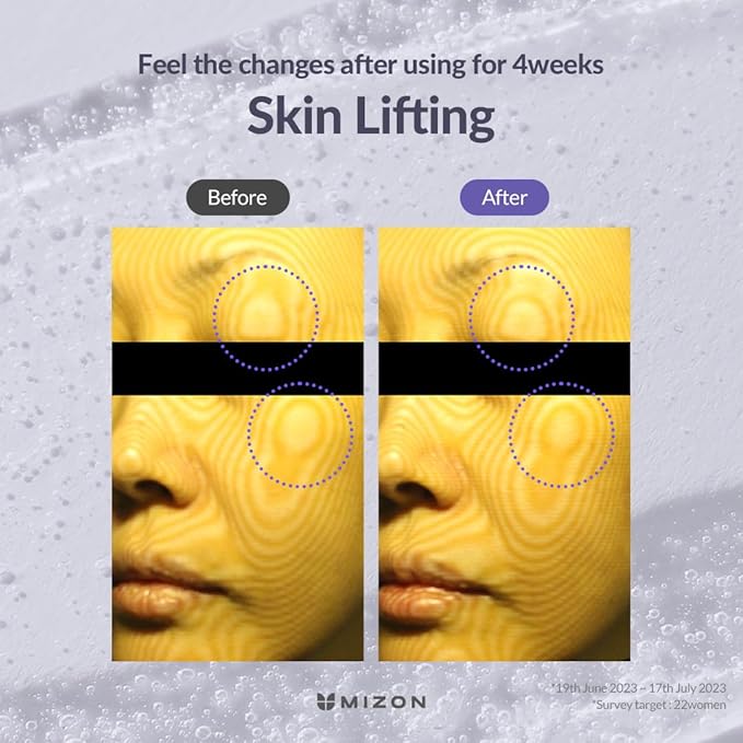 MIZON Hyalugen Le Lift Serum with Hyaluronic Acid and Marine Collagen for Fine Lines Total Face Care Youthful Skin Refreshing Lifting Korean Skincare (1.01 oz)