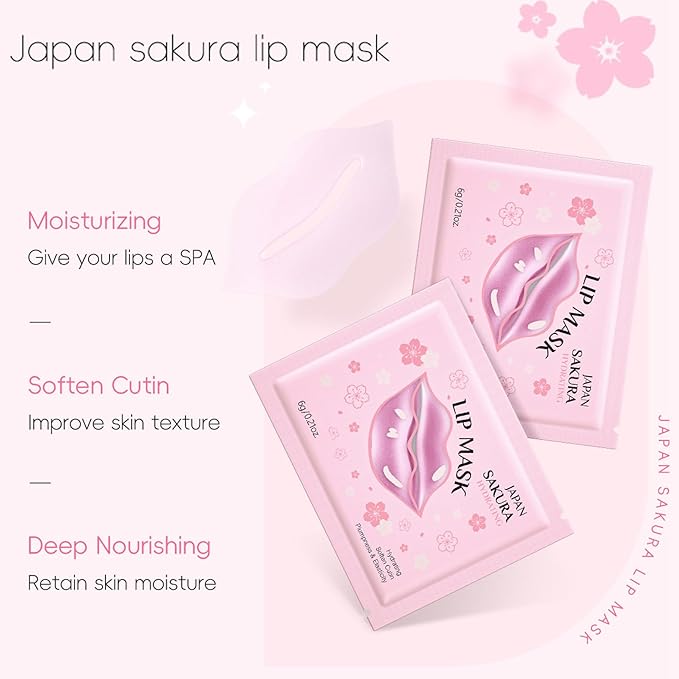 Skin Care Set with Cute Mini Luggage,Sakura Skin Care Sets & Kits,Pamper Sets For Teenagers Girls Gifts,Skin Care Set For Teenagers Girls 10-12 (One Size, Cherry Blossom-StyleC-Advanced Moisturizing)