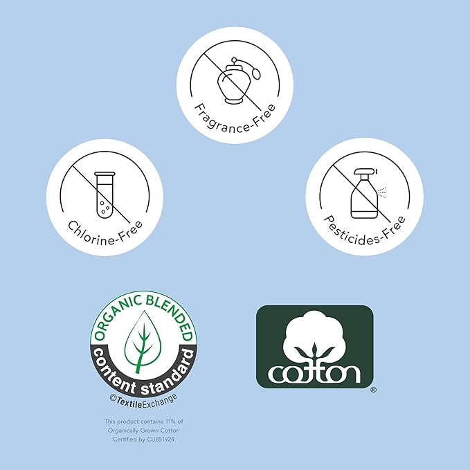 Rael Incontinence Liners for Women, Organic Cotton Cover, Postpartum Essential, Moderate Absorbency, Bladder Control, 4-Layer Core with Leak Guard Technology (Regular, 96 Count)