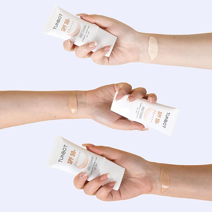 TUNBOT Liquid Makeup Foundation with SPF 50, Makeup to Cover Facial Imperfections, Unscented Foundation for All Skin Types (30ml)