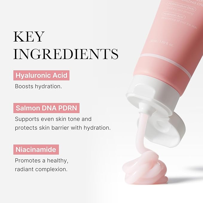 medicube Salmon DNA PDRN Pink Hyaluronic Moisturizing Cream | Blemish Relief & Hydrating Care | Restores Skin Elasticity & Glow | Korean Skincare, Even Skin Tone & Pore Care | 50ml / 1.69 fl.oz.