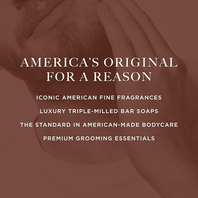 Caswell-Massey Triple Milled Heritage Woodgrain Sandalwood Three-Soap Set, Scented & Moisturizing Bath Soap, Made In The USA, 3 Count (Pack of 1)