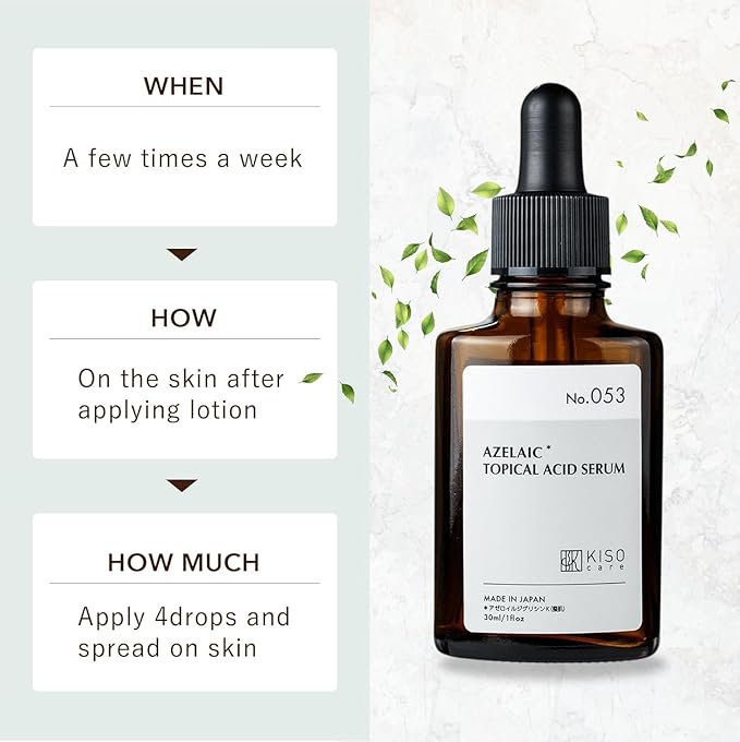 Azelaic Acid for Face 15% Serum Niacinamide Vitamin C BALANCING ESSENCE AZ 1 Fl Oz MADE IN JAPAN