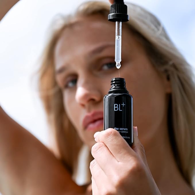 Blue Lagoon Iceland BL+ The Serum Daily Anti-Aging Facial Treatment | Sustainable, Bioactive Luxury Skincare (Full Size, 1 fl oz | 30 ml)