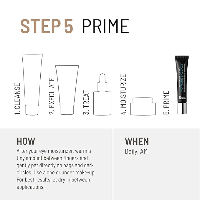 Dr. Brandt Needles No More, No More Baggage - 1 oz (Jumbo Size) - Minimizes Under-Eye Bags, Puffiness & Dark Circles