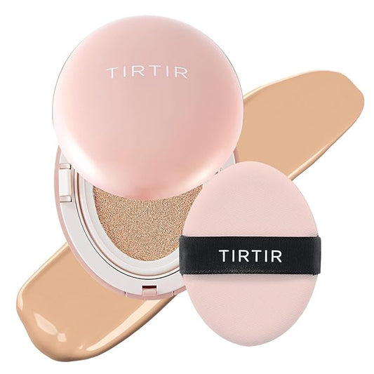 [*Mini Size*] TIRTIR All Cover Pink Cushion | Korean Cushion Foundation, (#24N Latte, 0.15 Fl Oz)