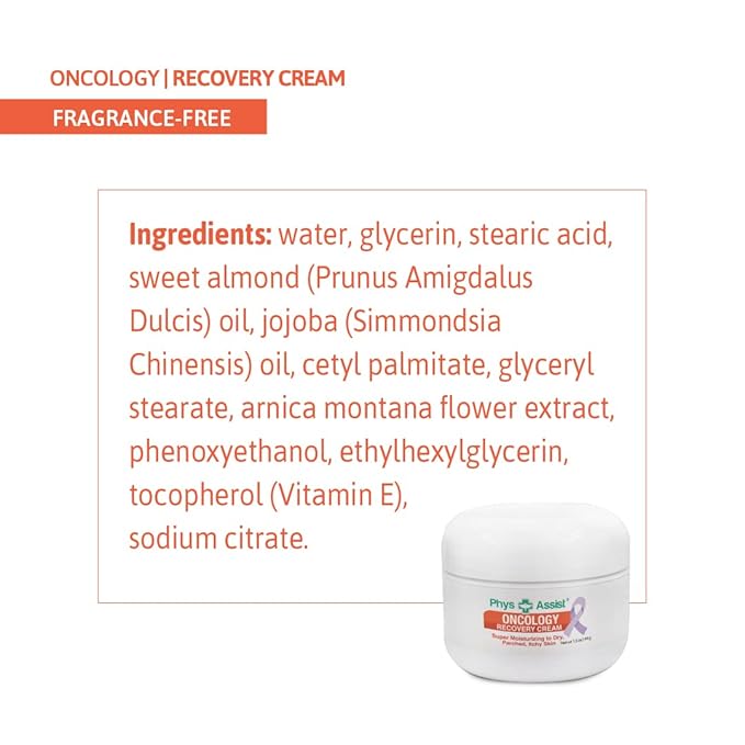 PhysAssist - Comfort kit for Chemo & Radio Patient The Gift of Love, Faith & Support. 2-1.5 oz face and body cream plus lip balm & inhaler