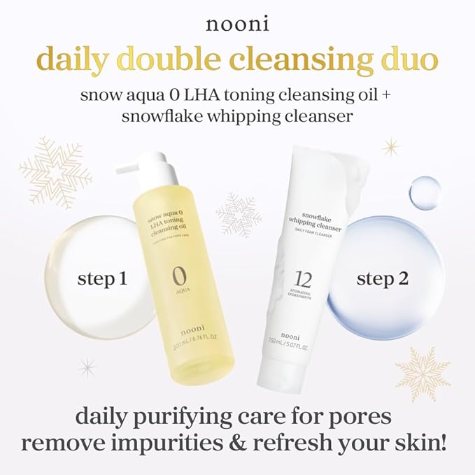 NOONI Double Cleansing Duo Gift Set & Marshmallow Whip Maker Bundle