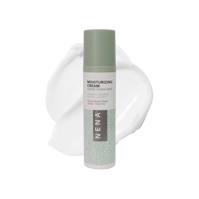 NENA Skincare Moisturizing Cream - Face Moisturizer - Gluten Free Face Cream with Shea Butter and Aloe Vera for Dry and Sensitive Skin - 1.4 oz
