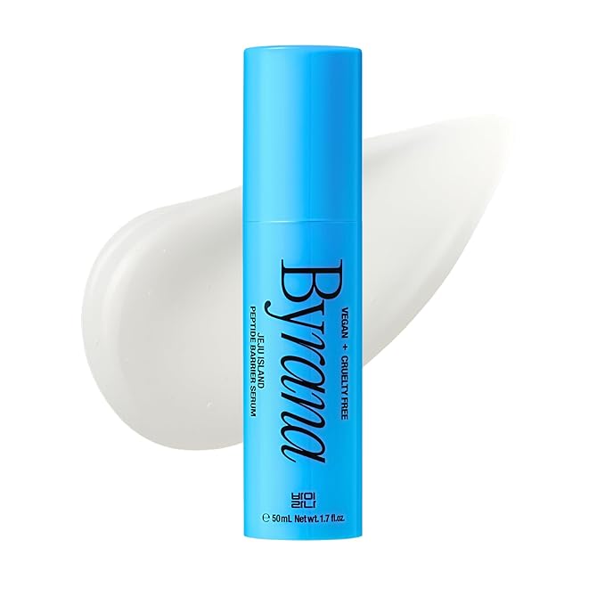 Jeju Island Peptide Barrier Face Serum – Korean Vegan Skincare with 9 Peptides, Ceramides, Hyaluronic Acid, Niacinamide & Marine Complex – Hydrating, Firming & Barrier Support – 1.7 oz