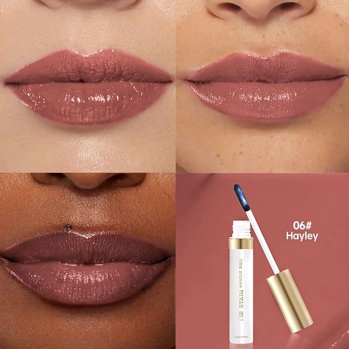 Matte Lip Stain Wipe Off Masque - Peel Off Lip Stain Tattoo, All Day Peel Off Lip Tint,Long Lasting Lip Mask,Waterproof Transfer-proof Lip Liner Peel Off Lip Gloss,Stay Lip Makeup 06#