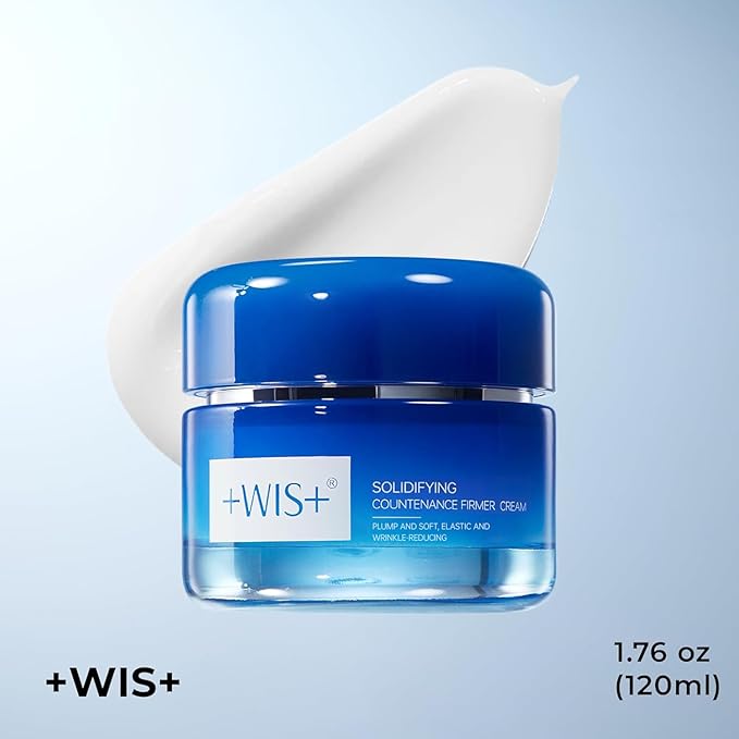 +WIS+ 6X Peptide Collagen Booster Cream, Peptide Moisturizer, Anti Aging Firming Face Cream with Hyaluronic Acid for All Skin Types, Safe on Sensitive Skin (1.76 fl.oz)