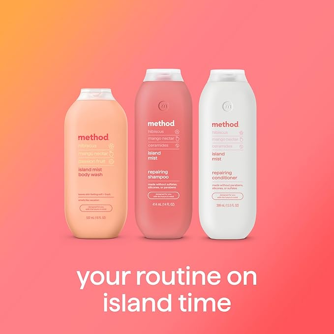 Method Repairing Conditioner, Island Mist, Hibiscus + Mango Nectar + Passion Fruit notes, 13.5oz
