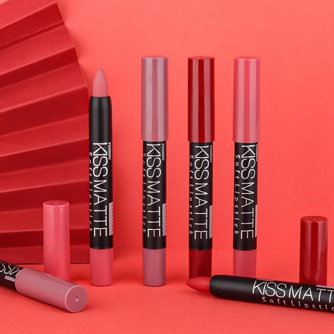 BINGBRUSH Smooth Longwear Lipstick Pack Set, Matte Color Stick Ultimate Lip Crayon for Makeup Collection - Waterproof Velvet Lipgloss Lip Stain (13#)