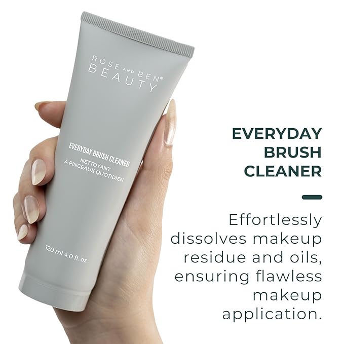 Everyday Brush Cleanser | Fragrance-Free Gel Formula | Gentle and Nourishing with Avocado Oil & Aloe Vera | Professional Makeup Brush Cleaner | Vegan, Cruelty-Free, Eco-Conscious Packaging
