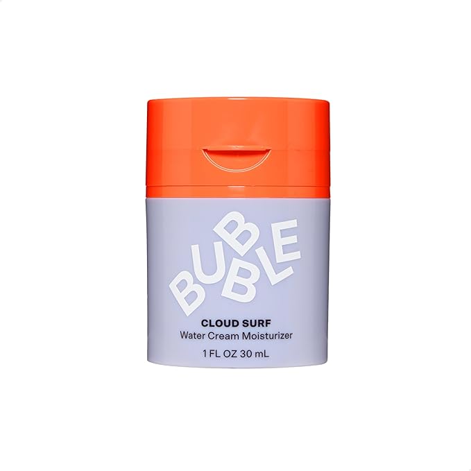Bubble Skincare Cloud Surf Water Cream Travel Size Face Moisturizer - Hydrating & Mattifying Moisturizer to Help Rebalance Oils & Minimize Pores with Celery Seed Extract (30ml)