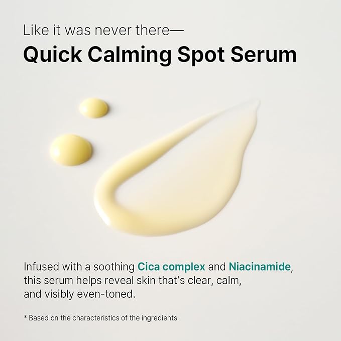 AVCA Quick Calming Cica Tea Tree Serum 100ml(3.38 fl. oz) – Niacinamide & Panthenol, Soothing for Redness and Blemish-Prone Sensitive Skin, Oil-Balancing K-Beauty