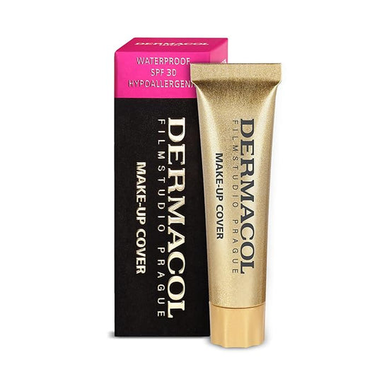 Dermacol Mini Full Coverage Foundation 13g, Liquid Matte Makeup with SPF 30, Waterproof Foundation for Oily Skin, Acne & Under Eye Bags, Long-Lasting Makeup Products Shade- 221