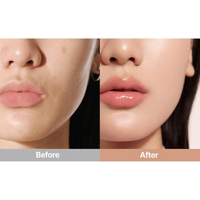 THE TOOL LAB All Day Cover Duo - Premium Base Makeup Set for Liquid Cream Powder Foundation, Buffing Blending Face Brush, Sponge, Portable Case - 1.1" Flat Top Brush