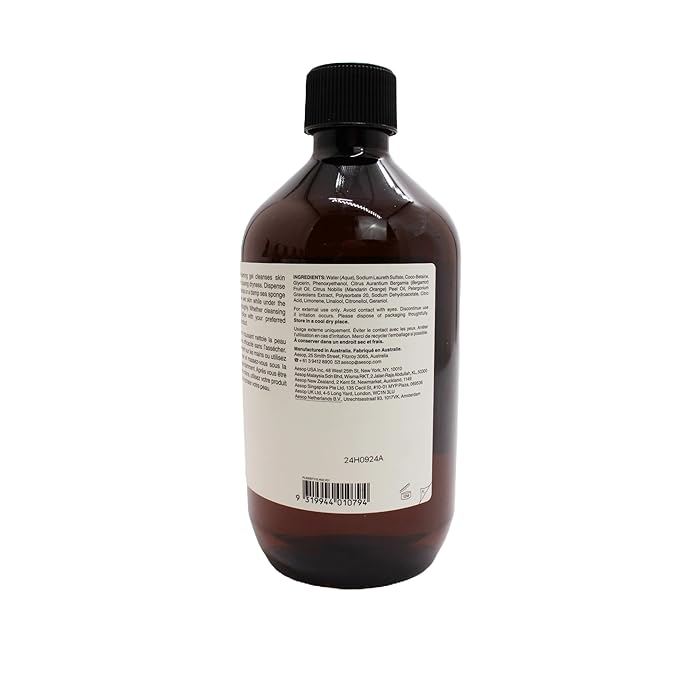Aesop Geranium Leaf Body Cleanser + Refill | Invigorating Cleansing Gel | Alternative to Conventional Soap | 16.9 oz, Pack of 2
