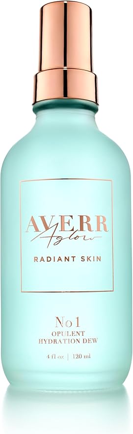 Averr Aglow Opulent Hydration Dew – Daily Face Mist & Moisturizer – Natural Mineral-Infused Hydrating Skincare – 4fl oz/120 ml
