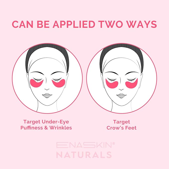 Under Eye Patches Kit: 120 Pcs Rosy Caffeine & 24K Gold Gel Eye Mask for Dark Circles, Puffiness and Wrinkles - Anti-Aging Pads with Niacinamide, Collagen, Hyaluronic Acid & Vitamin C (2 Pack)