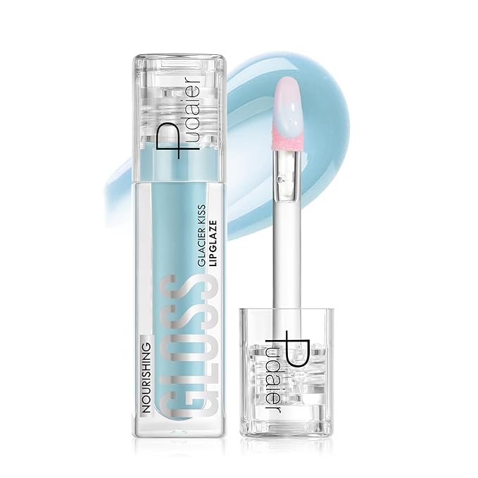 Pudaier Glossy Lip Stain, Color Change Effect, Moisturizing Lip Care Tinted Lip Oil, Excellent Recovery, Hydrating Plumping Lip Gloss Balm, Non-Sticky LipGloss Oil for Dry Lip (12 Tide Flood)