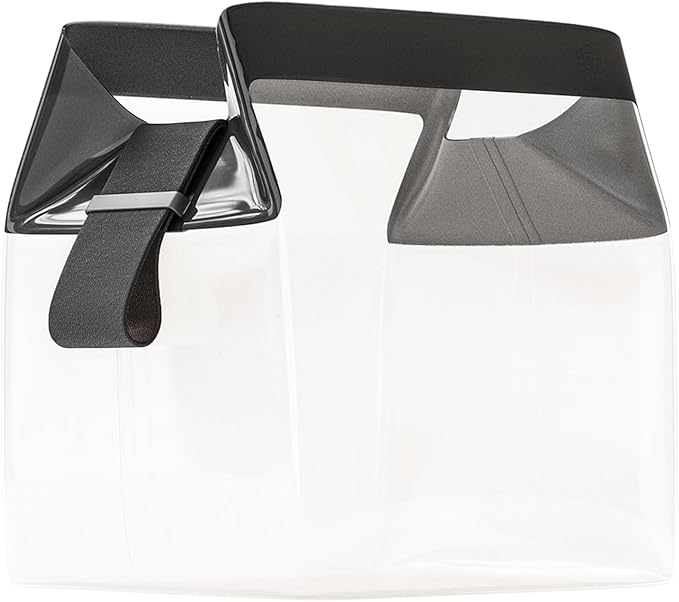 Cadence Parcel - Clear Dopp Kit with Magnetic Closure - Durable and Leak-Resistant Travel Toiletry Kit - Modular Design - Hygiene Bag for Travel Essentials - 2 Qt - Ink