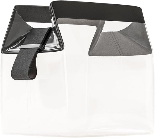 Cadence Parcel - Clear Dopp Kit with Magnetic Closure - Durable and Leak-Resistant Travel Toiletry Kit - Modular Design - Hygiene Bag for Travel Essentials - 2 Qt - Ink