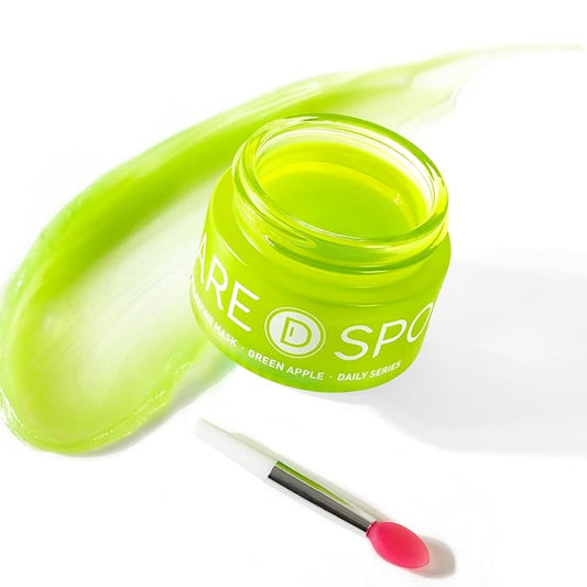 Sleeping Lip Mask Green Apple - Repair for Dry Cracked Lips, Infused with Vitamin C and Shea Butter, Lip Mask Nourish and Revitalize Overnight, Wake to Softer, Smoother, Glow Lip - 0.42 Fl Oz