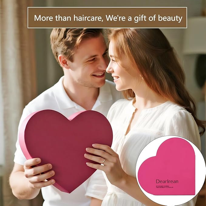 Dear Irean Shampoo and Conditioner Set For Women with Love Gift Box, Fluffy Fragrance Hair Care Sets for Dry, Damage and All Hair Types with Oil-Control & Anti-Dandruff, Suitable for Gifts, 12.4 oz x2