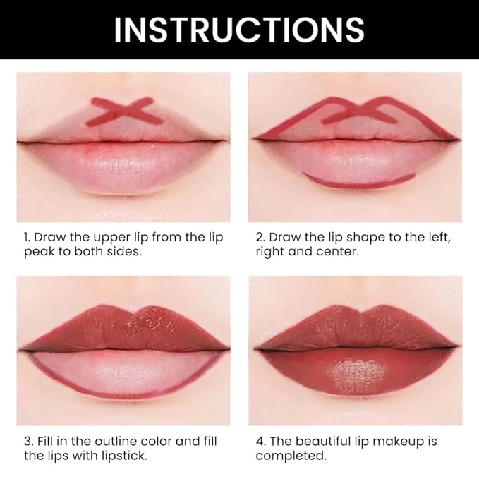 evpct 1Pcs Plummy Terracotta Shine Lip Liner and Lipstick Combo Set Kit for Women, Moisturizing Glossy Tinted Lip Stick Balm, Sheer Shine Juicy Finish, Lightweight Hydrating Formula Lip Care 45#