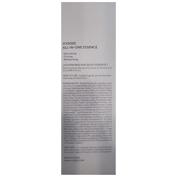 All in One Essence - Moisturizing Face Gel Lotion for All Skin Types - Probiotics & Hyaluronic Acid - Fresh and Soft Formula - Skin Irritation Free, 3.71 fl.oz.