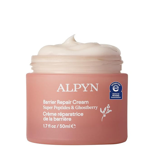 Alpyn Super Peptide & Ghostberry Moisturizer for Eczema, Barrier & Wrinkle Repair | Calm & Soothe Against Redness & Irritation | 1.7 oz / 50 ml