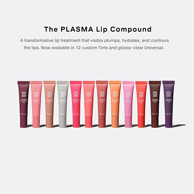 U Beauty The PLASMA Tinted Lip Compound - Anti-Aging & Anti-Wrinkle Lip Gloss, Hyaluronic Acid, Shea Butter & Peptides for Hydration & Plumping, Fig- 15 mL