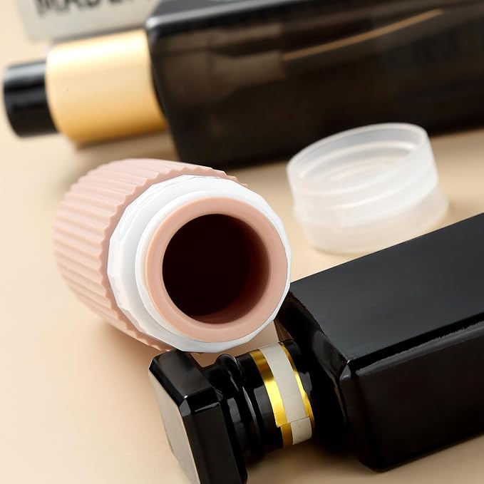 16 Pack Travel Bottles Set, TSA Approved Leak Proof Silicone Squeezable Containers for Toiletries, Refillable Travel Accessories for Conditioner, Shampoo, Lotion & Body Wash Accessories