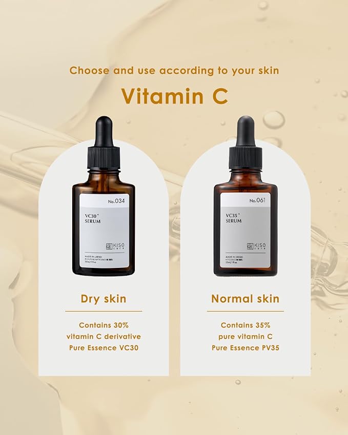 Pure Vitamin C 35% Serum for Face Coix barley extract 30ml 1oz - Made in Japan