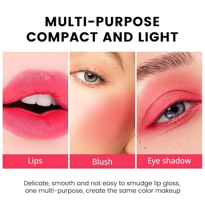 evpct 2Pcs Watermelon Cherry Korean Water Pink Red Lip Tint Lip Inks Stain Set for Lips Cheeks Long Wear tintas de labios tinte para labios tinta de labios de larga duracion duración